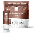 Milk High Protein Drink Mix, Milk Chocolate, 12 SingleServe Powder