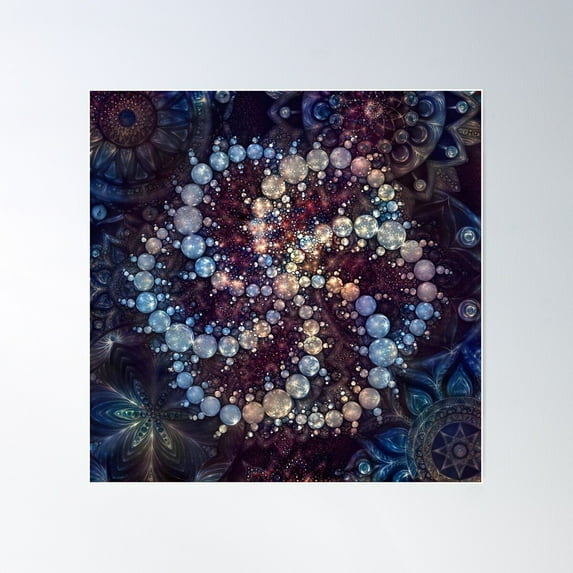 Milk Hill Crop Circle - August 2001 - H Poster Wall Art, Modern Wall Decor For Living Room Bedroom, 24x24 UNFRAMED
