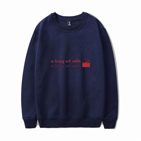 Milk Inside a Bag of Milk Logo Crewneck Sweatshirt Merch Casual Sweatshirt Unisex Clothing