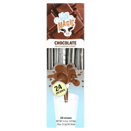 Milk Magic Chocolate Milk Flavoring Straws 24 Count