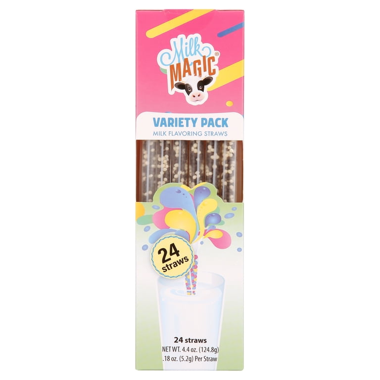 Milk Magic Variety Milk Flavoring Straws 24 Count - Walmart.com