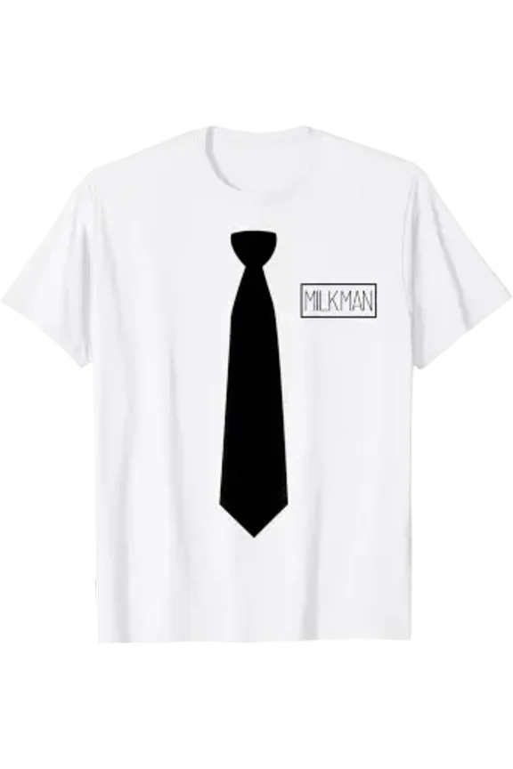 Milk Man Costume Halloween Easy Quick Delivery Outfit T-Shirt