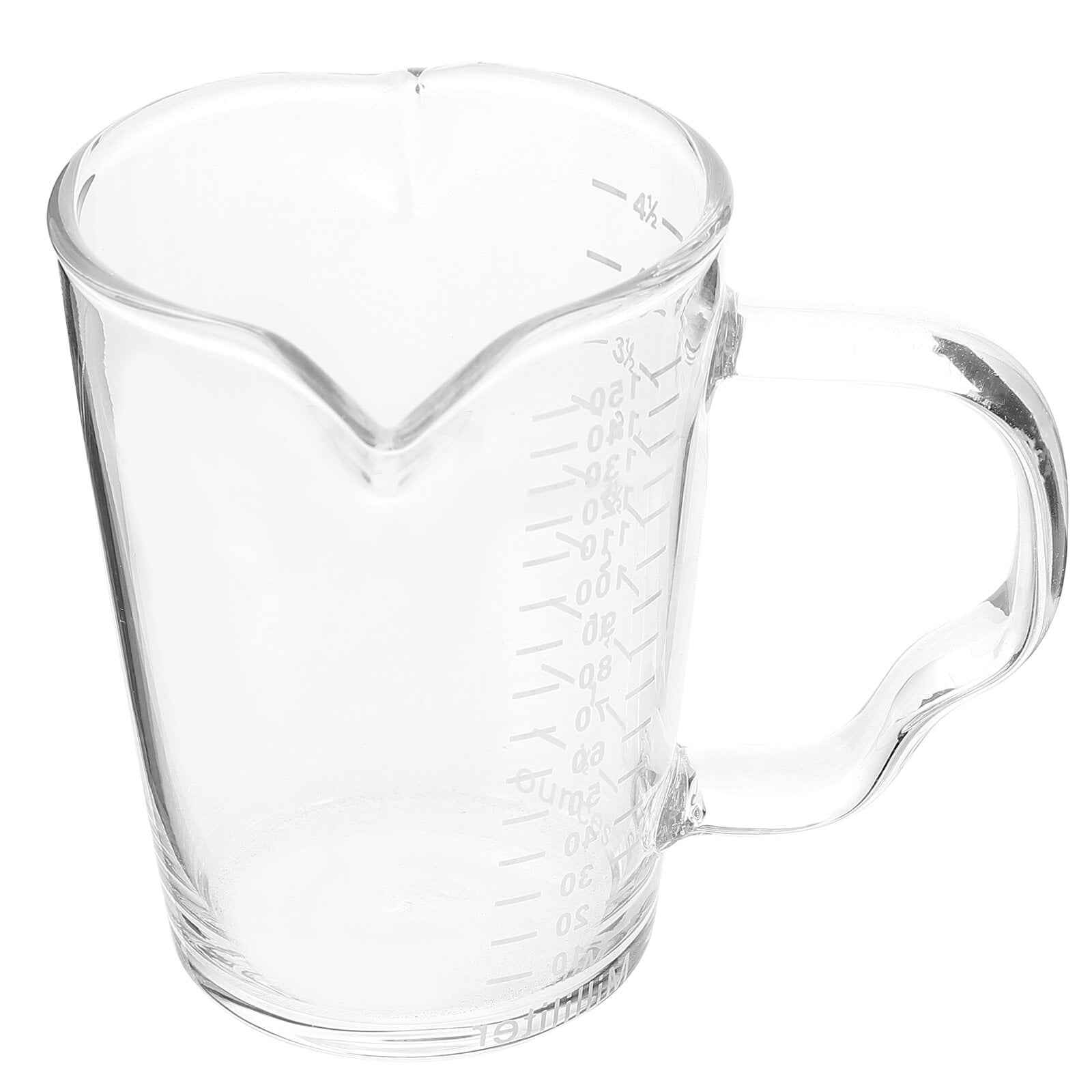 Milk Measuring Cup Handheld Coffee Cup Espresso Glass Transparent Glass Cup with Scale