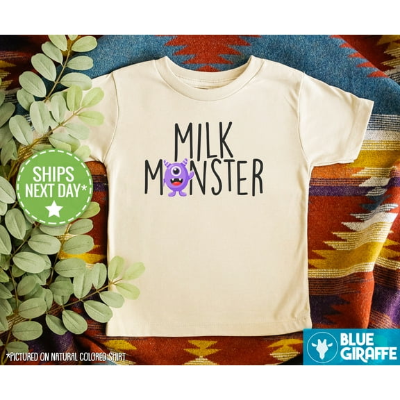 Milk Monster Kids Shirt, Funny Milk Toddler Shirt, Cute Monster Youth Clothes TODDLER SHORT SLEEVE TEE BELLA CANVAS 3001T