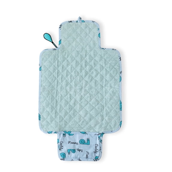 Milk&Moo Sangaloz Baby Changing Pad, Waterproof Portable Changing Mat, Diaper ,Blue