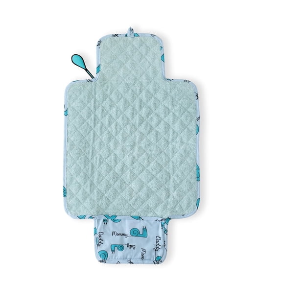 Milk&Moo Sangaloz Baby Changing Pad, Waterproof Portable Changing Mat, Diaper ,Blue