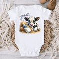 thumbnail image 1 of Milk O Holic Cow Baby Bodysuit, Newborn Birth Announcement, Farming Baby Holstein Calf, Loves Farm Cows Gender Reveal, Funny Shower Gift Cute Baby Onesie, BABY BODYSUIT LAT 4424, 1 of 3