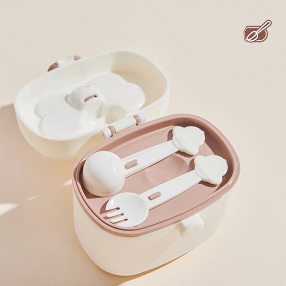 Milk Powder Formula To Go Portable Dispenser Container Travel Storage Pots for Outings, 10.2x9.5x11.5 cm, White Small