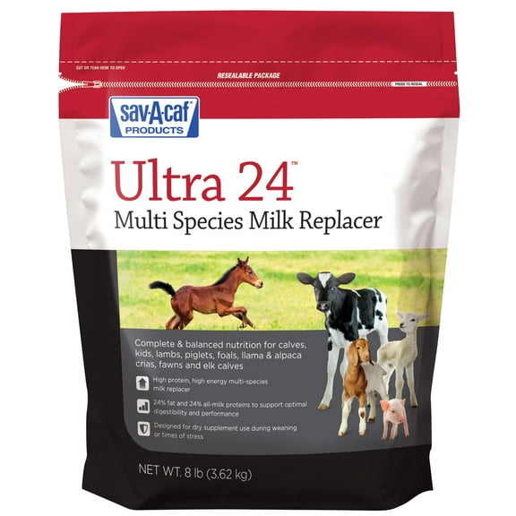 Sav-A-Caf Ultra 24 Multi Species Milk Replacement 8 lbs.