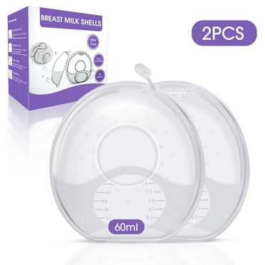 posrue Milk Saver, Milk Catcher for Breastmilk, Breast Shell to Collect Leaking Breastmilk, Collector Cup for Nursing & Breastfeeding, Saves up to 2 Ounces of Leaking Liquid Gold, Silicone-Free