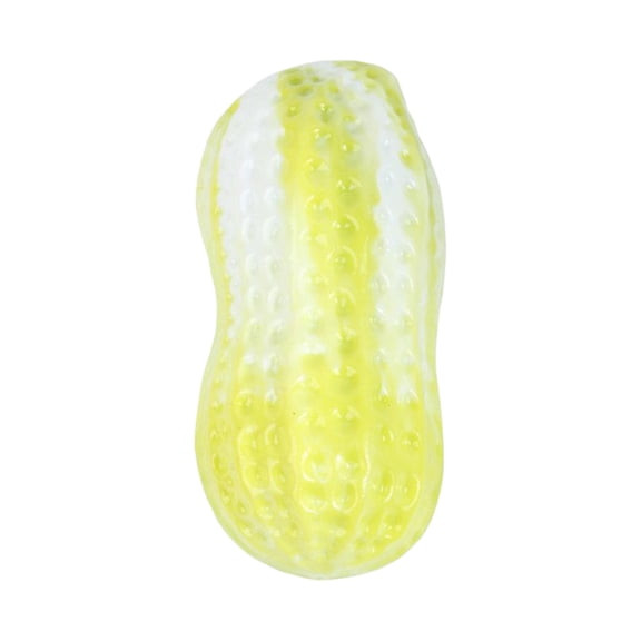 Milk Scented Dog Squeaky Teething Toy for Puppies and Small Dogs, 5.1 x 2.2 x 2.2 Inches, Chew Toy for Dental Relief and Fun(Fluorescence Yellow)