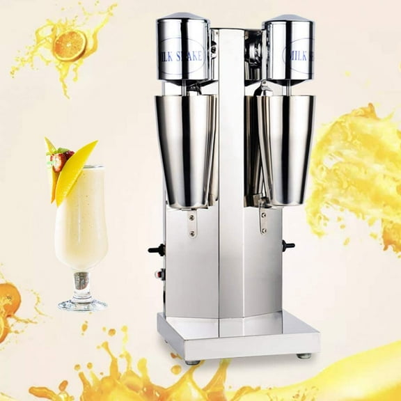Milk Shaker Machine Commercial Stainless Steel Milk Shaking Machine Double Head Drink Mixer 110V