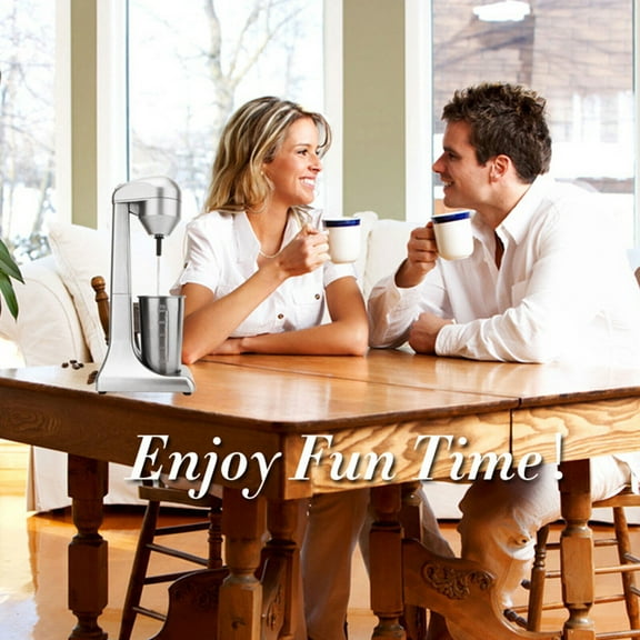 Milk Shaker Machine with Powerful Copper Motor, 23000RPM, 2 Speed Options, Anti-Slip Base, for Smoothies and Lattes