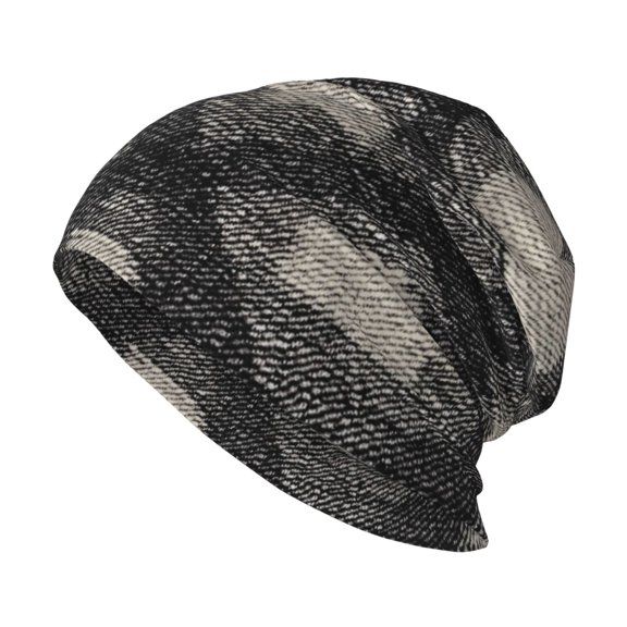 Milk Silk Knitted Pullover Hat 1110.6in Double Layer Design Strong Sweat Absorption For Daily Exercise Travel Argyle Plaid Dimgray_40978_4