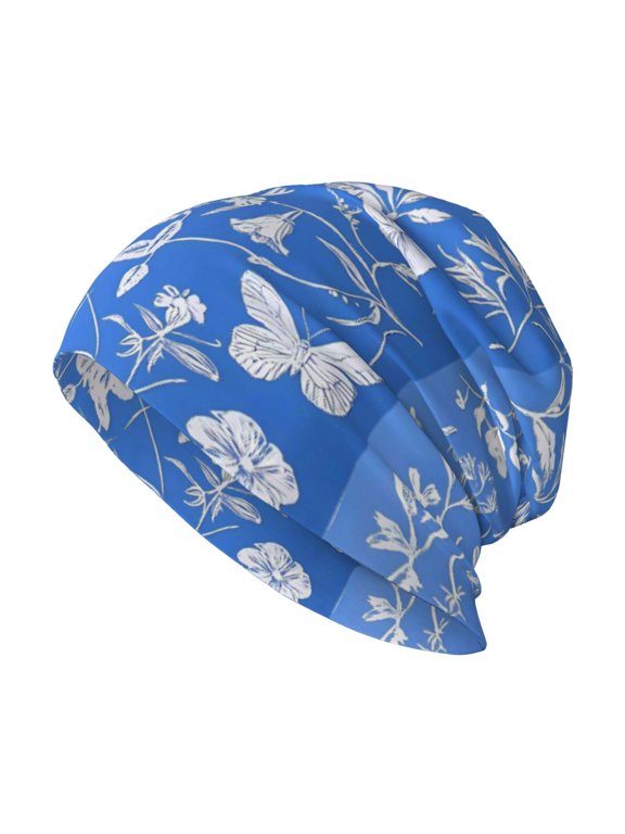 Milk Silk Knitted Pullover Hat 1110.6in Double Layer Design Strong Sweat Absorption For Daily Exercise Travel Flowers (7)
