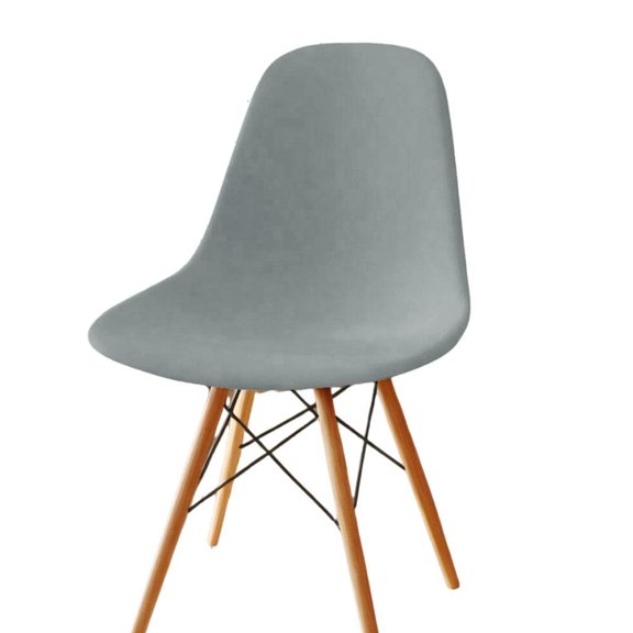 Milk Silk Shell Chair Cover Stretch Dining Chair Slipcover Elastic Seat Cover