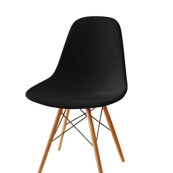 Milk Silk Shell Chair Cover Stretch Dining Chair Slipcover Elastic Seat Cover