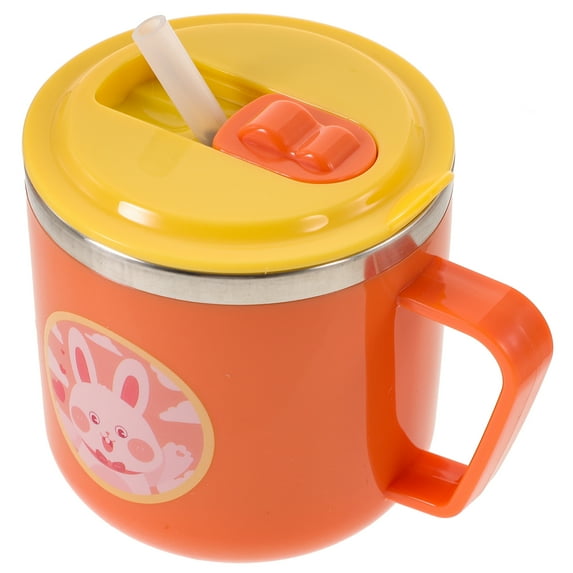 Raindrops Kids Water Cup Orange Stainless Steel 1Pack Back to School