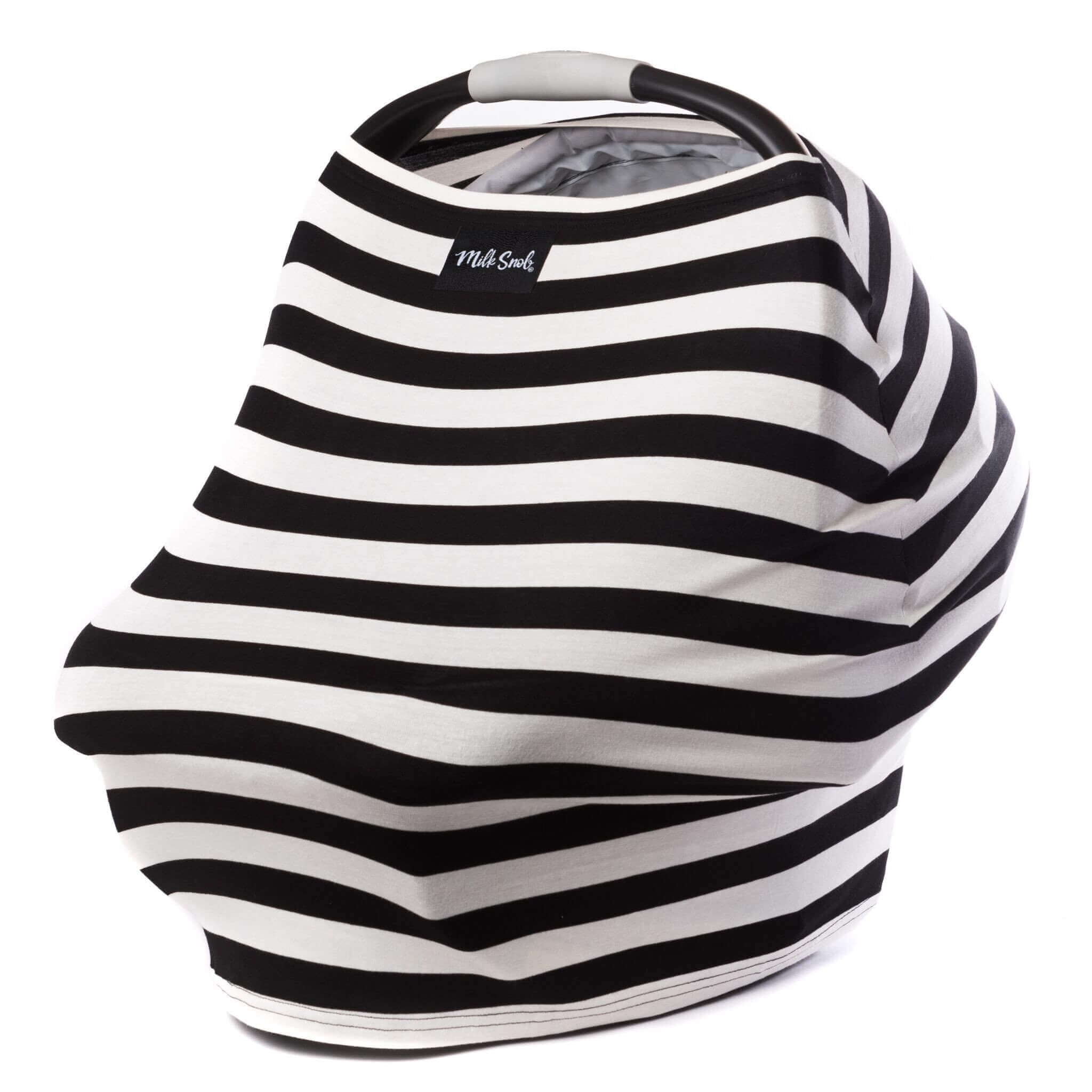 B&W Signature Stripe 5-in-1 Nursing and Car Seat Cover
