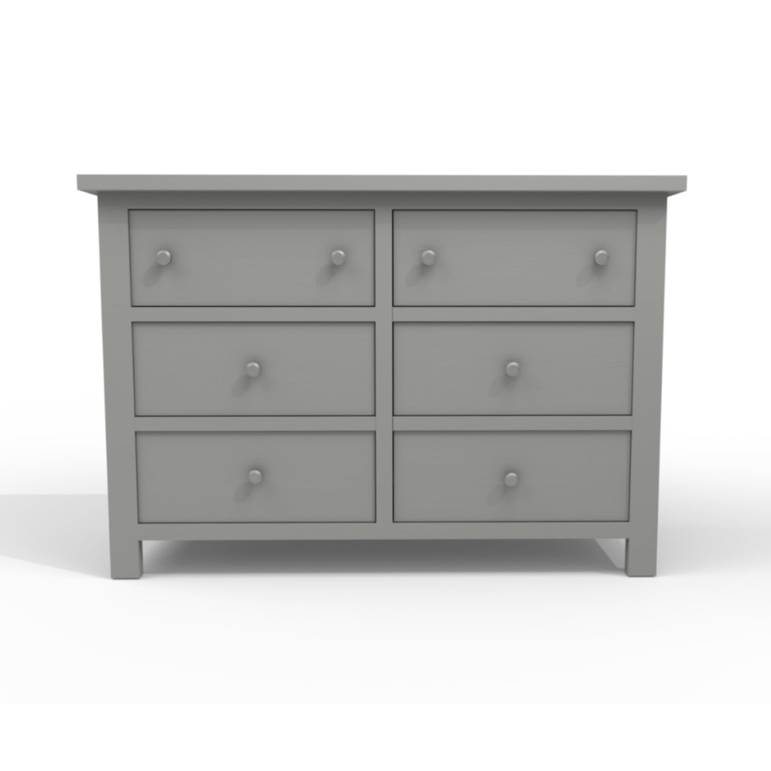 Milk Street Baby Branch Double Dresser in Stone Grey GREENGUARD GOLD CERTIFIED FINISHES