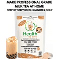 thumbnail image 1 of Milk Tea Boba Powder– Professional-Grade, Real Black Tea, Low Sugar, Low Fat, Gluten-Free 33+ Servings (2.2 LB), 1 of 12