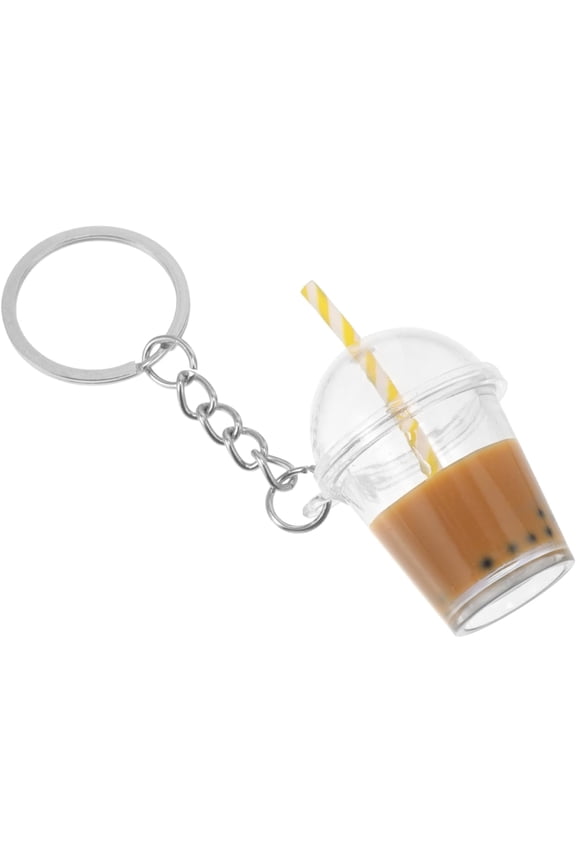 Milk Tea Keychain Key Ring Key Fob Coffee Mug Bubble Tea Accessories Cute Keychain Backpack Keychain