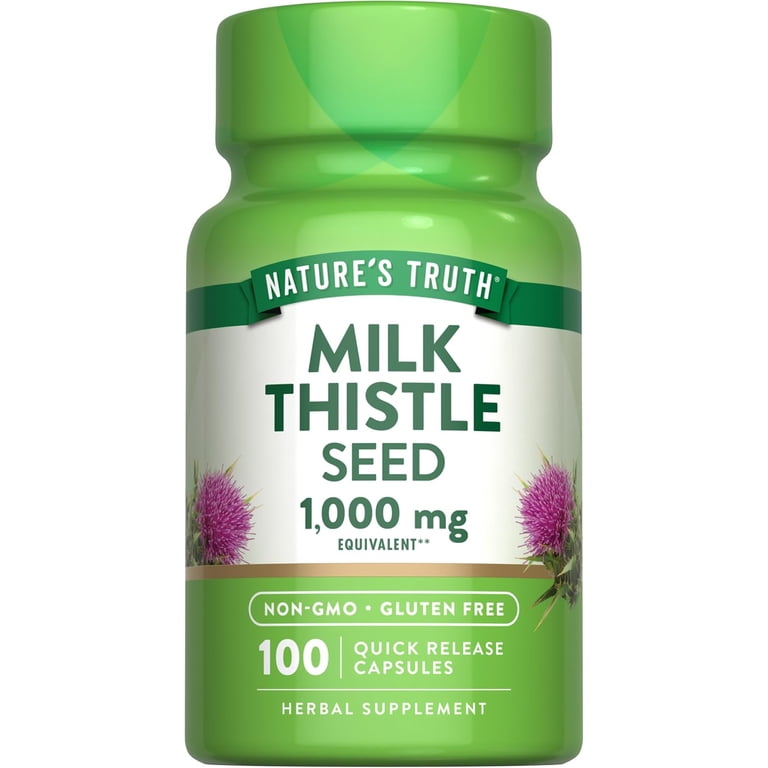 milk thistle glutathione tea Nature's Truth, Capsules, 1000mg, 100 Count Wholesale market for Thai