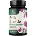 thumbnail image 1 of Milk Thistle Extract from 1000mg - Liver Cleanse Detox & Repair Formula w/Dandelion Extract - Herbal Liver Supplement - Natural Milk Thistle w/Silymarin Marianum, Liver Health Support - 60 Capsules, 1 of 10