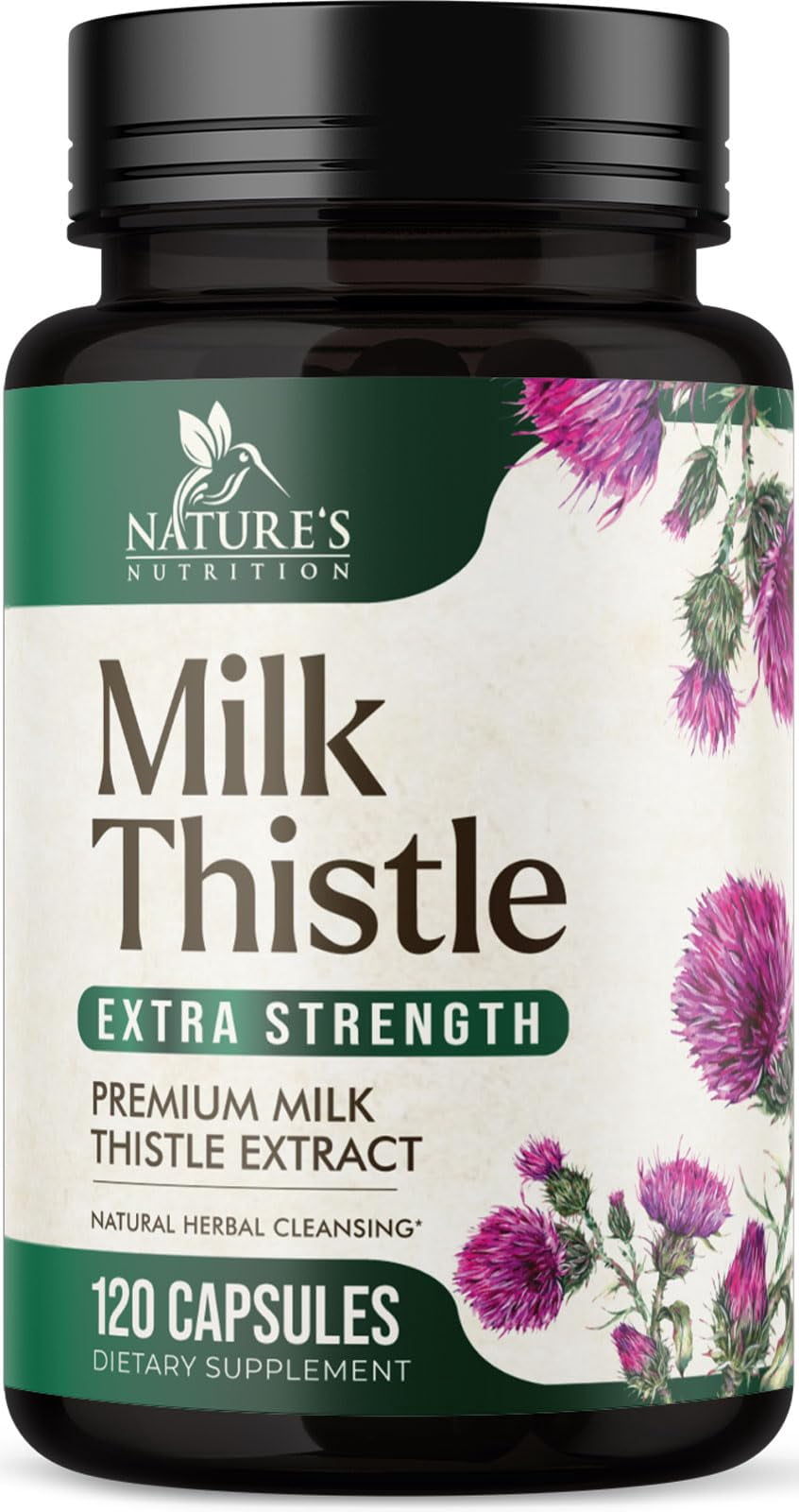 Milk Thistle Extract - Liver Cleanse Detox & Repair Formula - Natural Milk Thistle with Silymarin Marianum & Dandelion Extract - Natural Herbal Liver Health Supplement - Made in USA - 120 Capsules