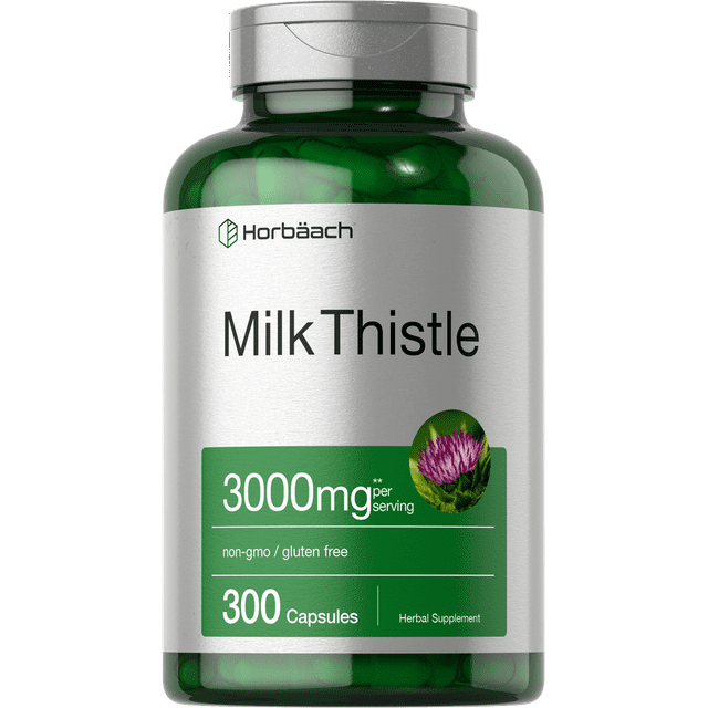 Milk Thistle Extract 3000mg 300 Capsules by Horbaach