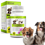 Milk Thistle for Dogs - 180 Chewable Tablets - Canine Liver and Kidney Support Supplement for Dogs - Detox for Dogs - Liver Supplement for Dogs