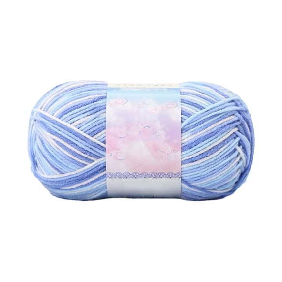 Milk Wool Yarn for Crochet - 50g Tie Dye Thick Knitting Yarn 142 Yards - Perfect for Blankets & Sweaters by MPOISVA