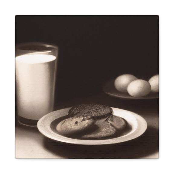 "Milk and Cookie Delight" - Canvas