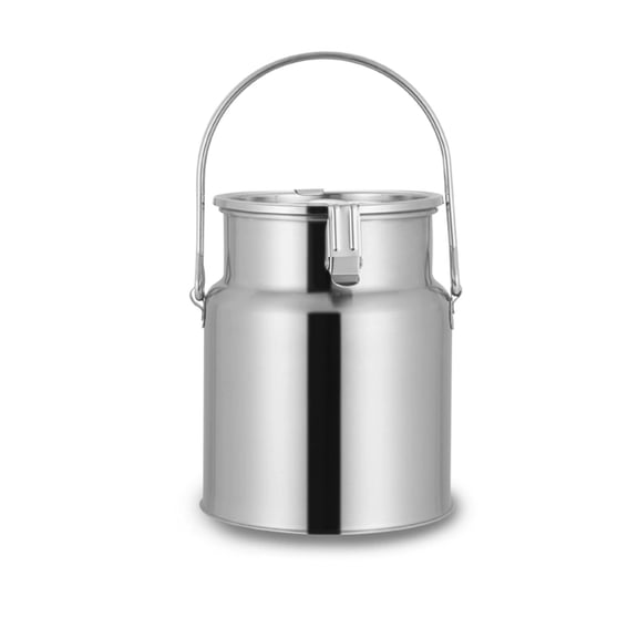 Milk can 304 stainless steel,durable milk transport barrels, milk bucket with sealed lid and easy handle, heavy-duty milk bucket, milk fermentation barrel, for home and farm