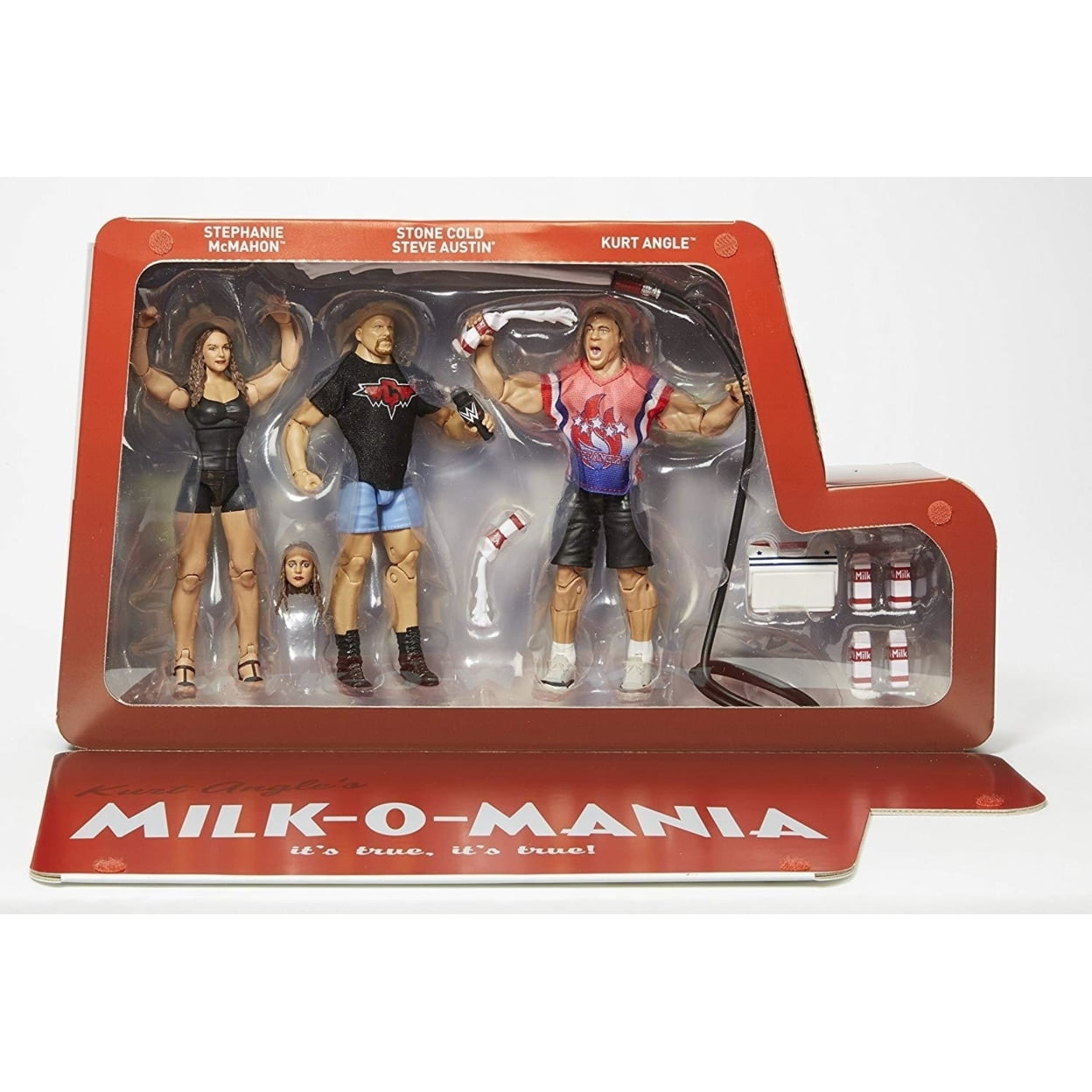 Milk-o-Mania (Kurt Angle, Stone Cold & Stephanie McMahon) - WWE