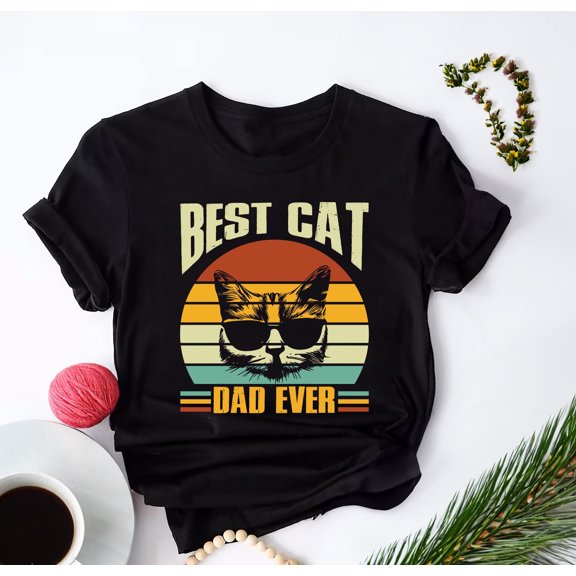 MilkCho Best Cat Dad Ever Shirt, Dad Shirt, Father Shirt, Fathers Day Shirt, Fathers Day Gift, Super Soft Shirt