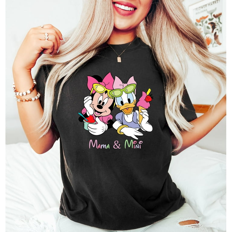 MilkCho Disney Mama and Mini Matching Shirts, Mama Minnie Shirt