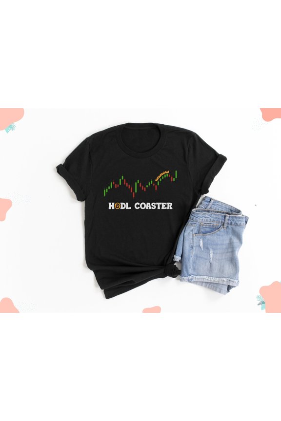 Hodl Coaster Crypto Shirt - Cryptocurrency Shirt, Crypto Meme Parody, Stock Investors, Crypto Traders Shirt, Diamond Hands
