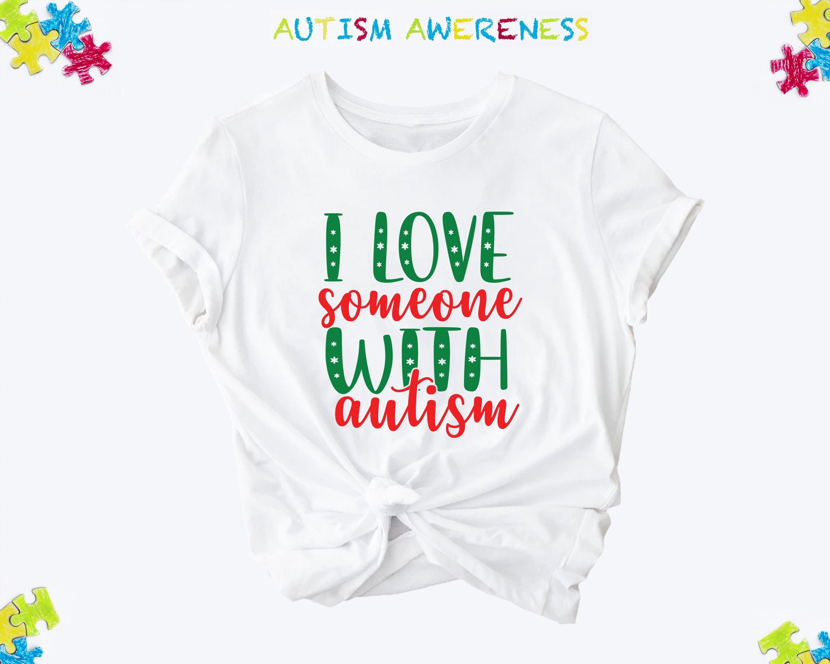 MilkCho I Love Someone with Autism Shirt - Autism Awareness Tee