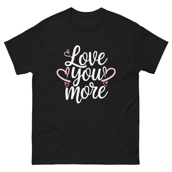 MilkCho Love You More Heart T-Shirt: Valentine's Day Couple Tee