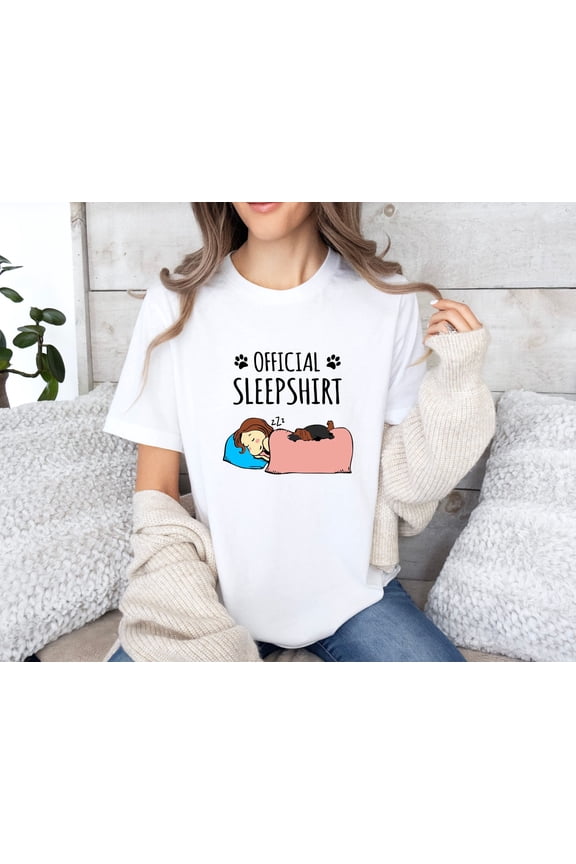 Personalized Official Sleepshirt With Dogs And Cats, Custom Cat Lover Gift, Official Dogs Sleep Shirt, Dog Owner Gift, Gift For Bestfriend