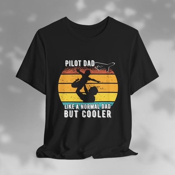 MilkCho Pilot Dad Shirt Father and Son Gift, Cool Dad T-Shirt, Retro Dad Graphic Tee, Father's Day Gift, Funny Dad Shirt 2024, Pilot Gift