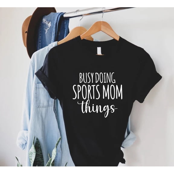 MilkCho Sports Mom Shirt, Gift for Mom, Busy Doing Sports, Mothers Day Gift, Sports Mom Things, Game Day Shirts,Mom Birthday Gift, Sport Mom Life Tee