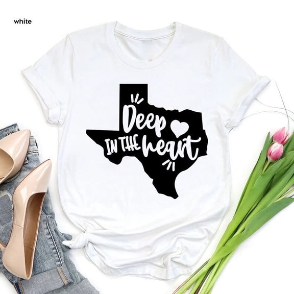 MilkCho Texas State Shirt, Deep In The Heart Of Texas Tshirt, Love Texas Shirt, Texas Map Tee, Home Texas Gift, Texas Vacation Family Gift Shirts