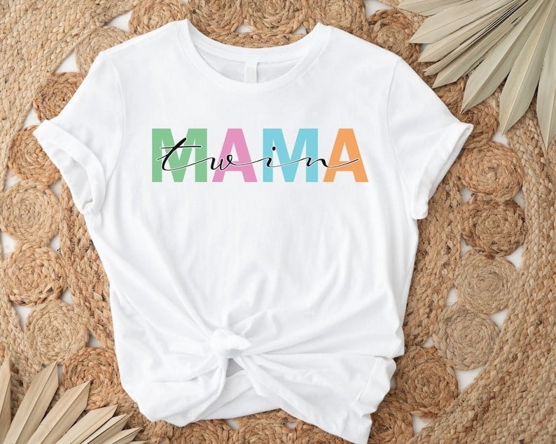 MilkCho Twin Mama Shirt, Twin Mom Shirt, Twin Mama T-shirt, Mom Of