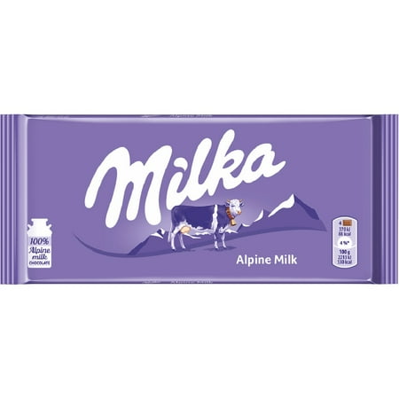 Milka Alpine Milk Chocolate, 3.5-Ounce Bars (Pack of 10)