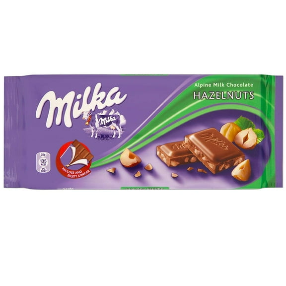 Milka Broken Hazelnut Chocolate Bar
