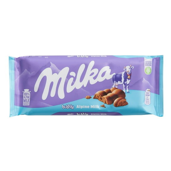 Milka Bubbly Alpine Milk Chocolate Bar 3.5 oz. 2 each Pack of 2