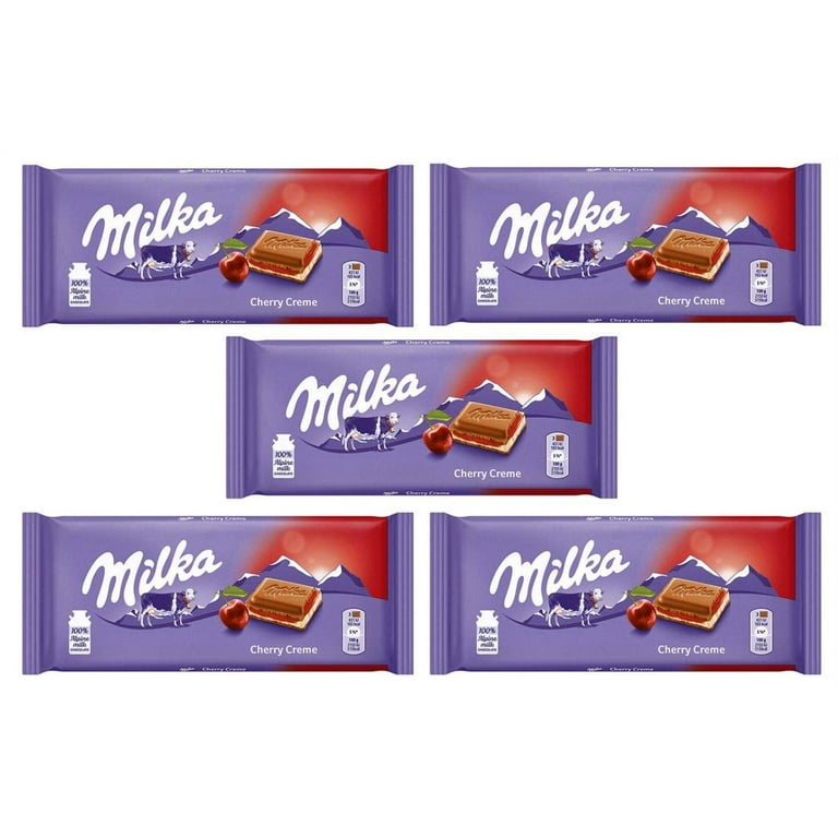 Milka Cherry Cream Chocolate Bar 100g (5-pack) 