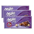 thumbnail image 1 of Milka (Germany) Trauben-Nuss (Hazelnut & Raisin) 3-Pack . Milk Chocolate 100grs / 3.5 Oz, 1 of 2